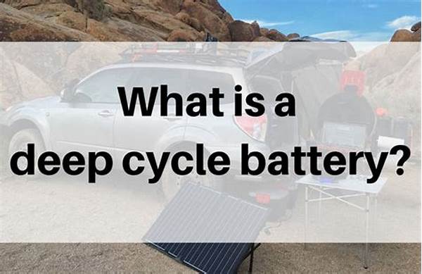 How Does A Deep Cycle Battery Work